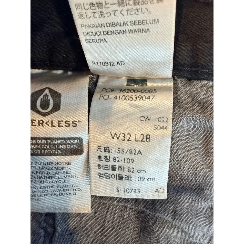 Levis 501 Original Fit Black‎ Straight Leg Button Fly Jeans Mens W32 L28